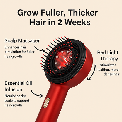 LED Oil Infuser Massager Comb